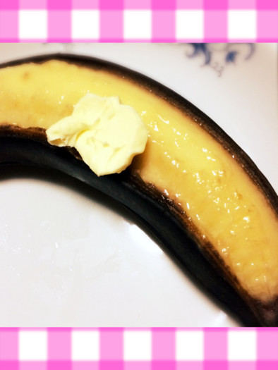簡単♡トースターで焼きバナナの写真
