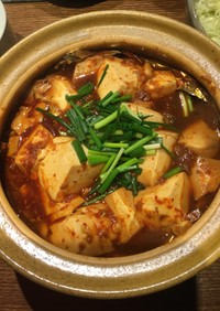 土鍋で煮魚   鰊と豆腐の辛辛煮
