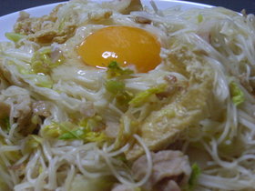 卵とろ~り☆そうめんチャンプルー