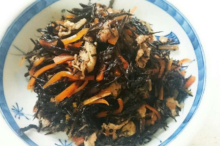 お弁当や作り置きに豚肉入りひじきの煮物 レシピ 作り方 By Kuunosuke1 クックパッド 簡単おいしいみんなのレシピが358万品