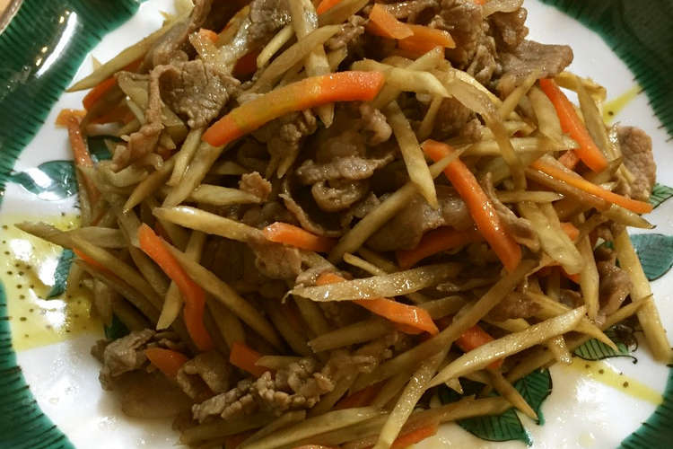 牛肉入りきんぴらごぼう お弁当にも レシピ 作り方 By Kasumisou クックパッド 簡単おいしいみんなのレシピが352万品