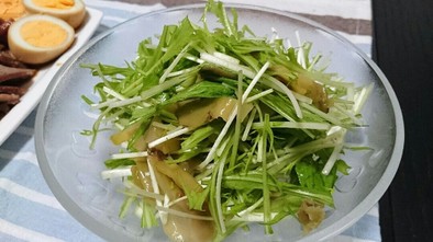 水菜とザーサイ◎サラダの写真