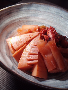 。蛸と筍の煮物。