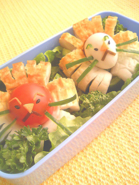 かわいいお弁当に ちくわ で作る動物デコに癒される