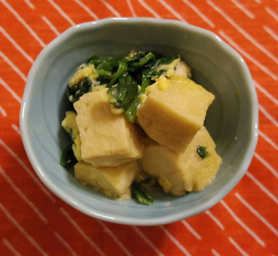 簡単！冷凍豆腐で高野豆腐の卵とじ風の画像