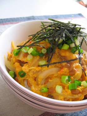 ☆★納豆親子丼feat.キムチ★☆