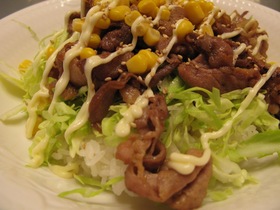豚キャベツご飯