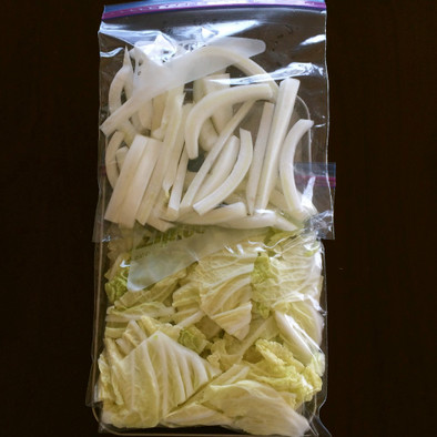 【野菜の冷凍保存】白菜の写真