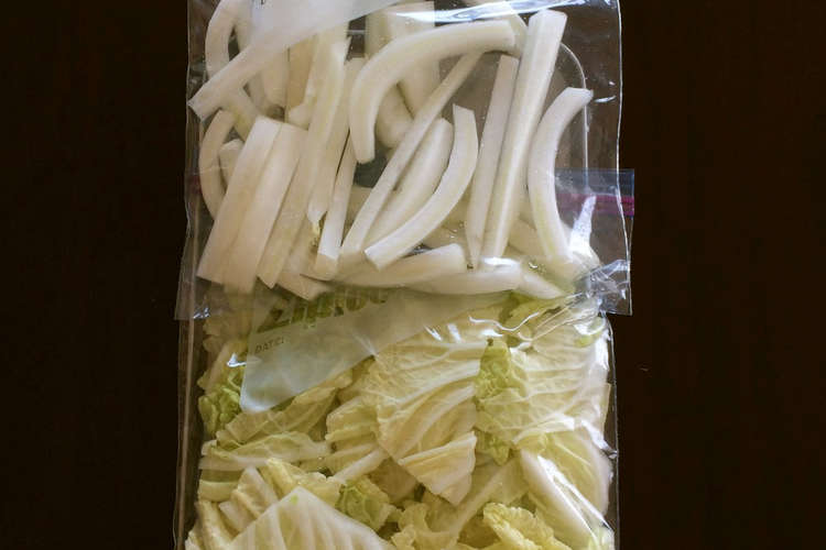 野菜の冷凍保存 白菜 レシピ 作り方 By 糖質減らしてます クックパッド 簡単おいしいみんなのレシピが355万品