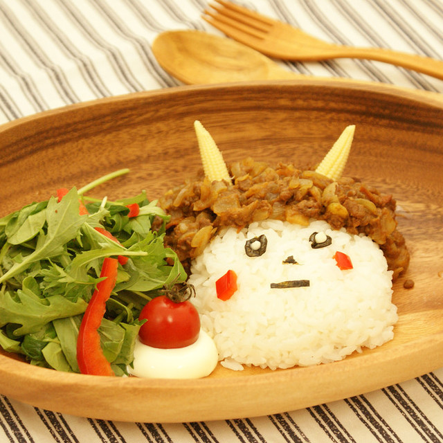 節分に 大豆のお肉の鬼キーマカレー レシピ 作り方 By マルコメレシピ クックパッド