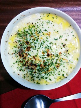 受験生応援夜食♪簡単ミルクチーズドリア