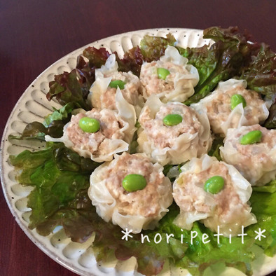 フライパンde簡単♡お豆腐シュウマイの写真