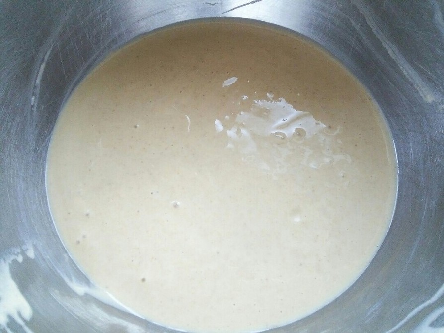 無調整豆乳を使ったバッター液の画像