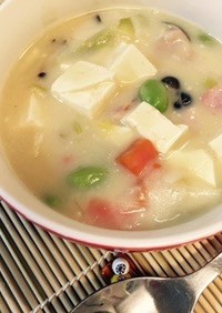 豆腐入り〜和風ホワイトシチュー