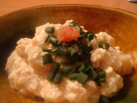 筍の明太豆腐あえ