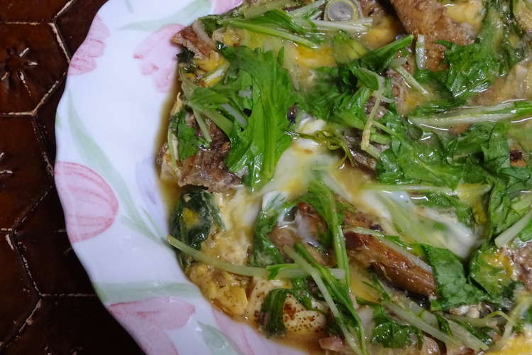 さんまの蒲焼 缶詰 と水菜の卵とじ レシピ 作り方 By 皮つきチョコバナナ クックパッド 簡単おいしいみんなのレシピが351万品
