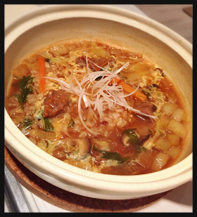 焼肉のタレでカルビクッパ
