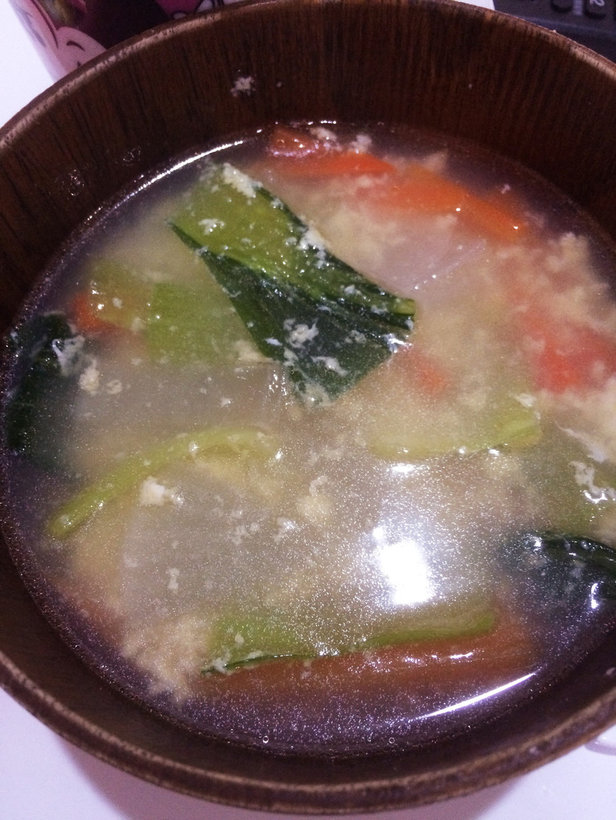 ちんげん菜のさっぱりスープの画像
