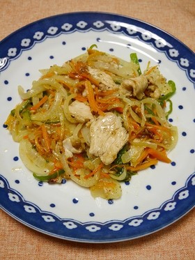 簡単!肉野菜炒め(ガラムマサラ風味)