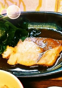 レンジdeブリ(魚)のうま煮
