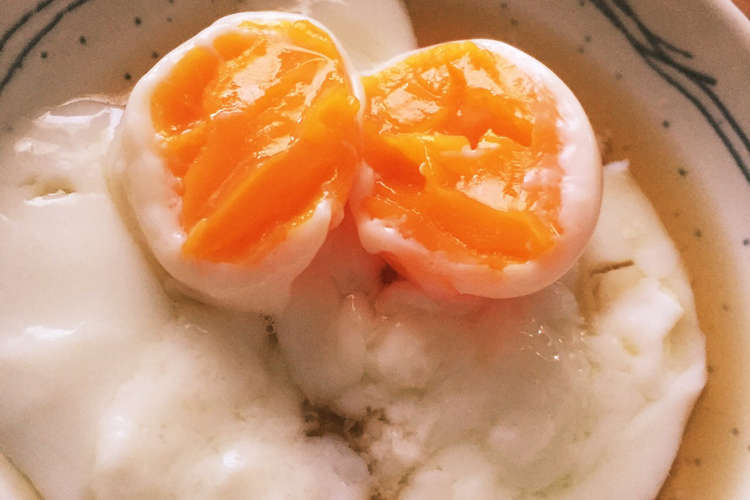黄身はねっとり白身はとろりな濃厚温泉卵 レシピ 作り方 By きなこ クックパッド 簡単おいしいみんなのレシピが356万品