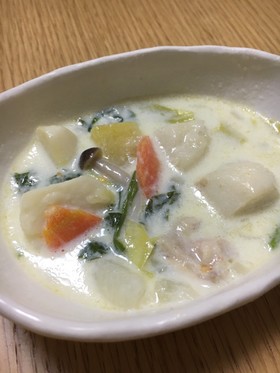 具材の甘味と塩だけの簡単ホワイトシチュー