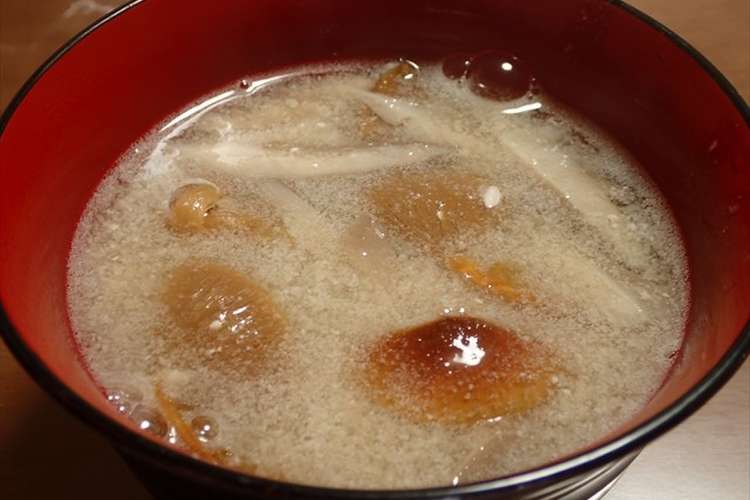 開きナメコとヒラタケの味噌汁 レシピ 作り方 By 福井のおじじ クックパッド