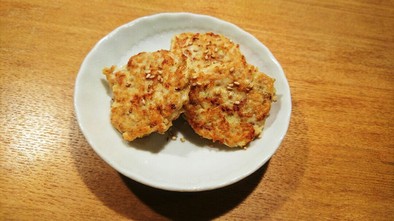 冷凍豆腐の鶏ハンバーグの写真