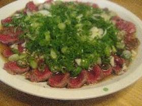 我が家風 さっぱり牛肉のたたき