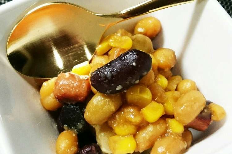 お豆さんたっぷり ゴマ味噌豆 レシピ 作り方 By たまぴー クックパッド 簡単おいしいみんなのレシピが360万品