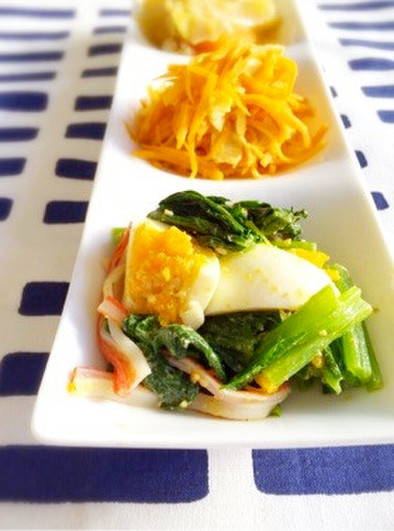小松菜とゆでたまごのナムルの写真