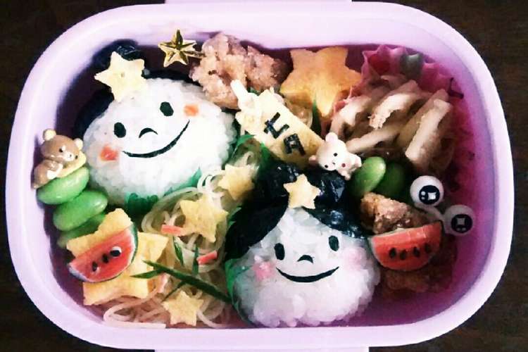 七夕キャラ弁 レシピ 作り方 By おかぁしゃん クックパッド 簡単おいしいみんなのレシピが367万品