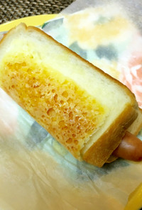 食パン♡レンジで簡単カリカリチーズドッグ
