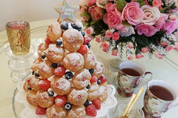 パーティーに 簡単シュークリームタワー レシピ 作り方 By はぁちゃん17 クックパッド 簡単おいしいみんなのレシピが376万品