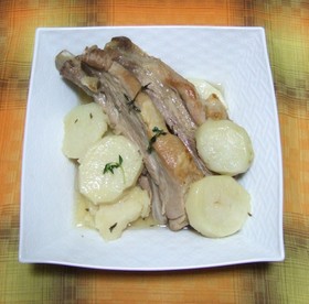 豪快!スペアリブとポテトのスープ