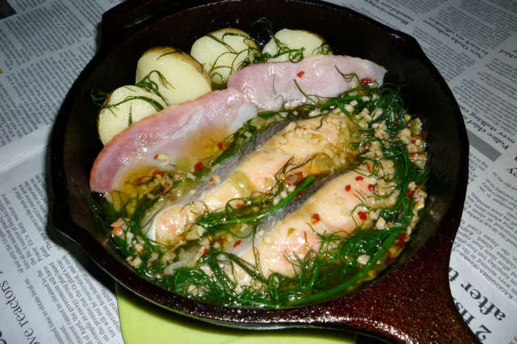 キャプスキで紅鮭のフェンネル蒸し レシピ 作り方 By Aranjuez5 クックパッド