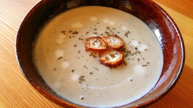 菊芋のポタージュスープの写真