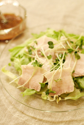 豚バラかたまり肉でゆで豚♪