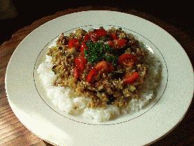 茄子キーマ・カレー