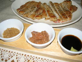 料亭風で豚テキ素敵♥♥