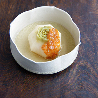 ふろふき蕪の柚子玉味噌添えの写真