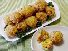 【小麦粉ふりふり】コロコロコロッケ