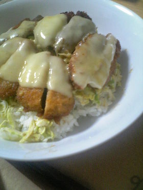 簡単*チーズカツ丼