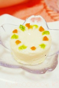 離乳食♪豆腐deハーフバースデーケーキ