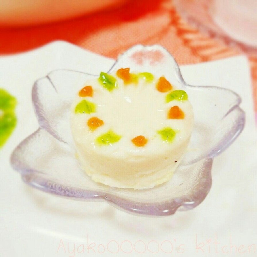 離乳食♪豆腐deハーフバースデーケーキの画像