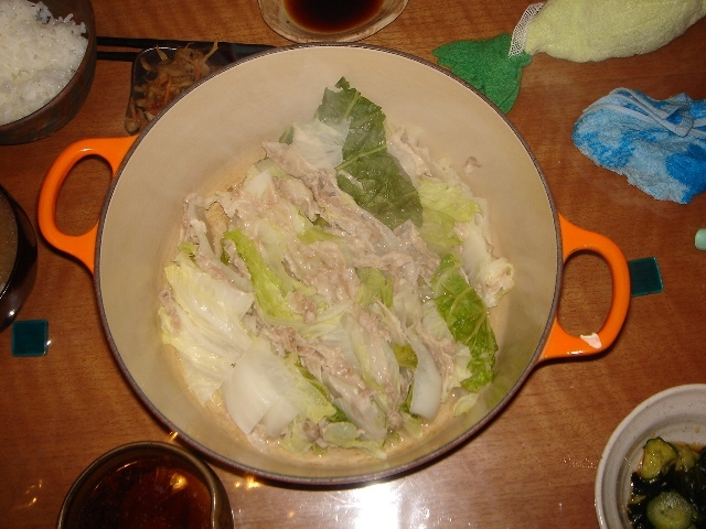 ポン酢でさっぱり☆白菜と豚バラ肉の蒸し煮の画像