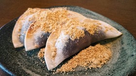 トースターで簡単!餃子の皮で和風小豆餅☆
