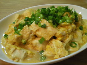 クリーミー◎豆腐の卵とじ