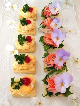 お豆腐カナッペ*簡単オシャレなおもてなし