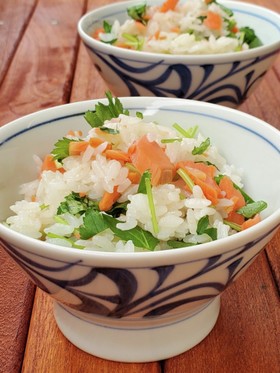 鮭と三つ葉の超簡単!混ぜご飯
